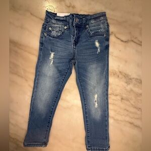 NWT 7 for all mankind Josefina skinny boyfriend blue jeans girls size 5